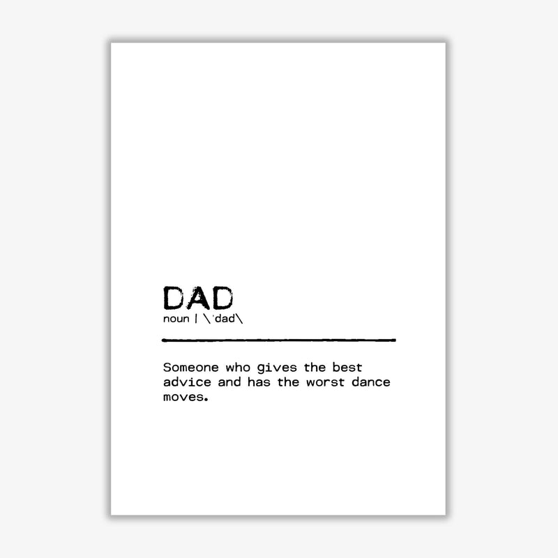 Dad best definition quote fine art print by orara studio