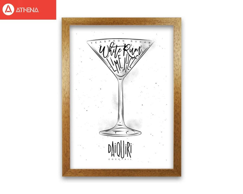 Daiquiri cocktail modern fine art print, framed kitchen wall art