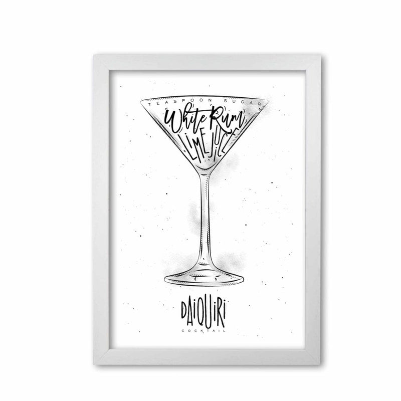 Daiquiri cocktail modern fine art print, framed kitchen wall art
