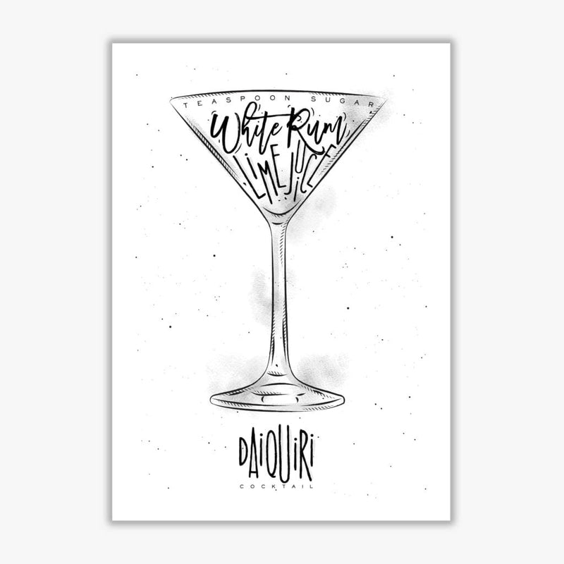 Daiquiri cocktail modern fine art print, framed kitchen wall art