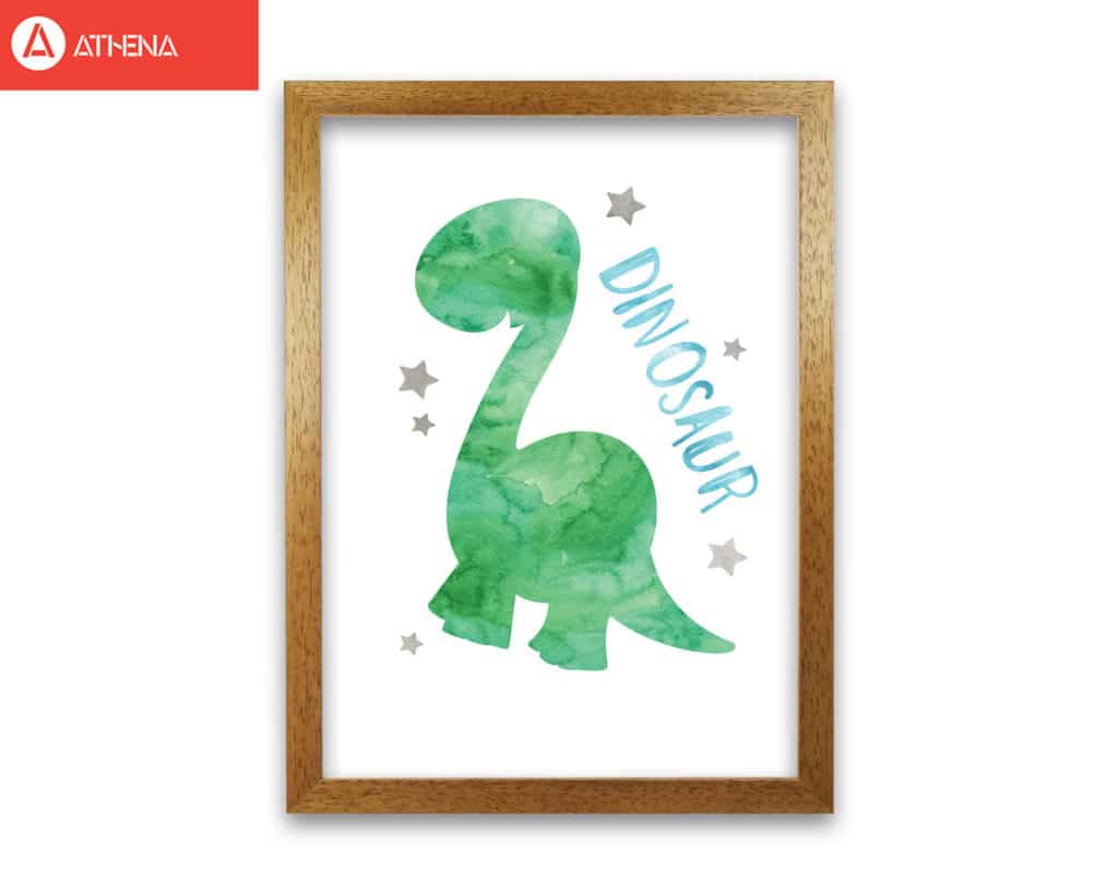 Dinosaur watercolour modern fine art print