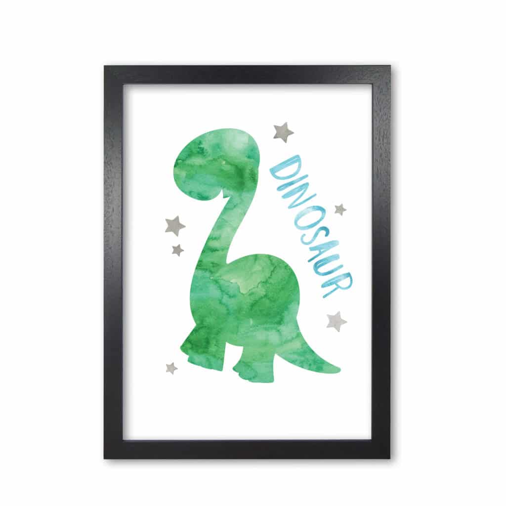 Dinosaur watercolour modern fine art print