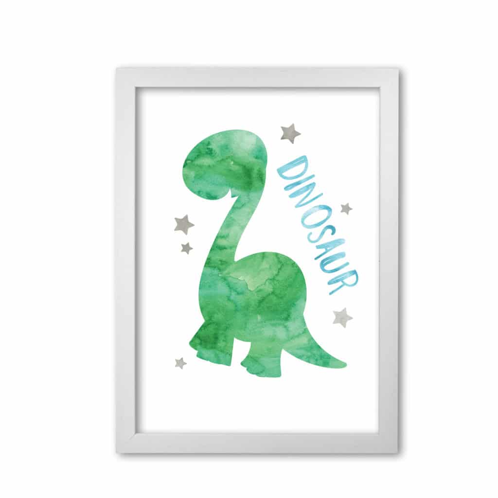 Dinosaur watercolour modern fine art print