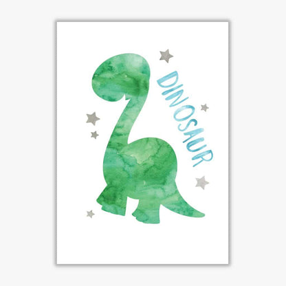 Dinosaur watercolour modern fine art print