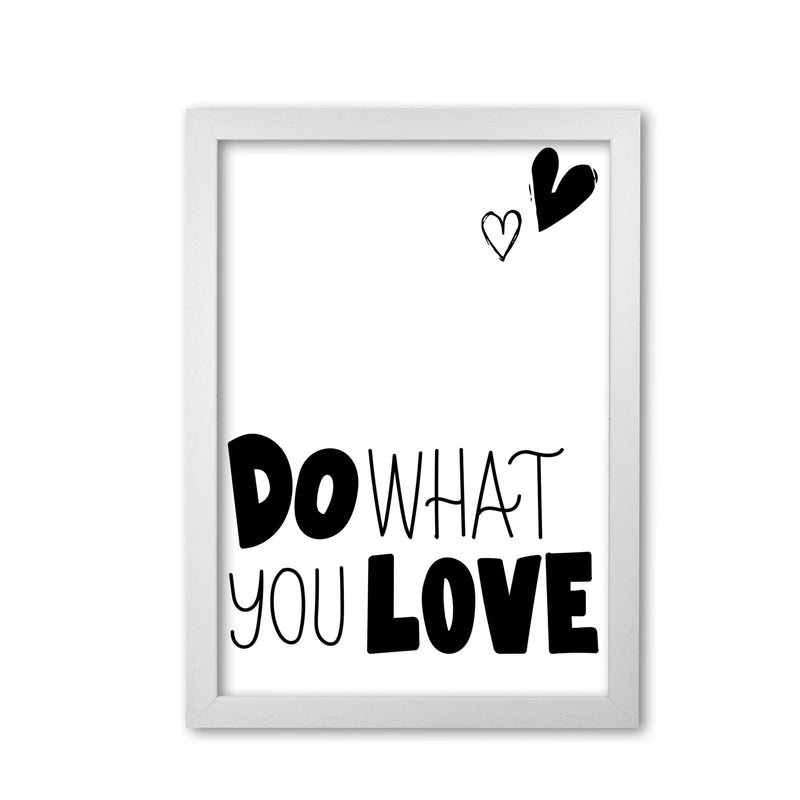 Do what you love modern fine art print, framed typography wall art