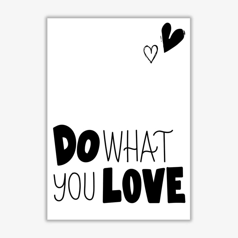 Do what you love modern fine art print, framed typography wall art