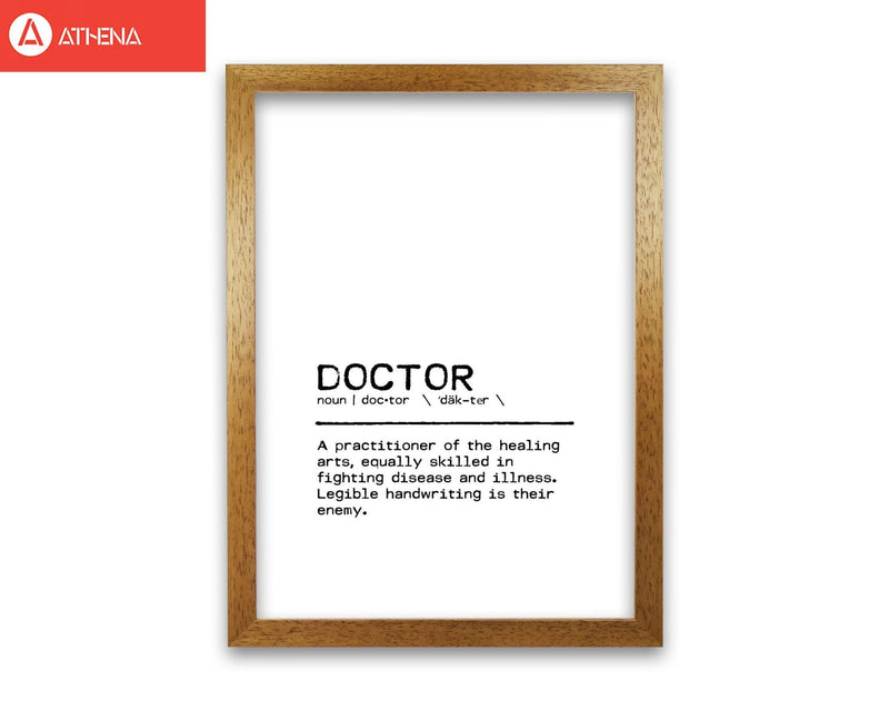 Doctor legible definition quote fine art print by orara studio