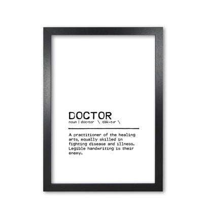 Doctor legible definition quote fine art print by orara studio