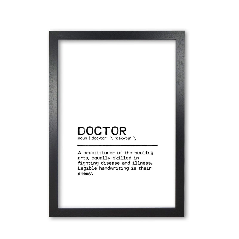Doctor legible definition quote fine art print by orara studio