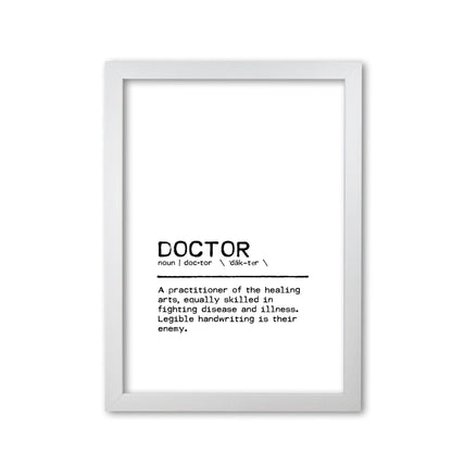 Doctor legible definition quote fine art print by orara studio