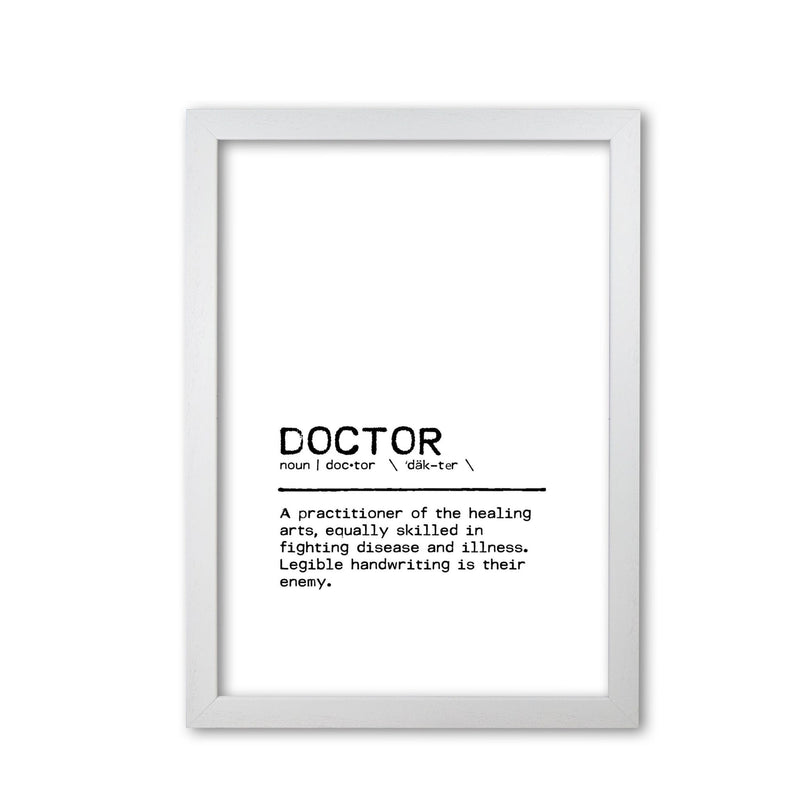Doctor legible definition quote fine art print by orara studio