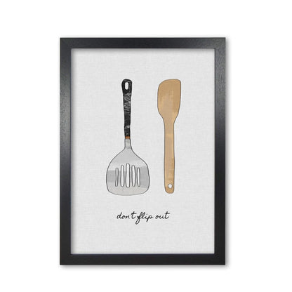 Don&#39;t flip out fine art print by orara studio, framed kitchen wall art