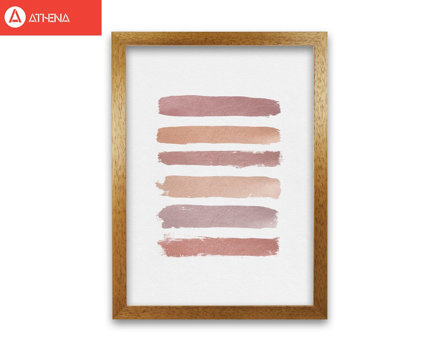 Dusty rose stripes fine art print by orara studio