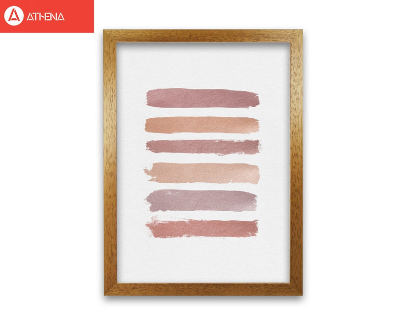 Dusty rose stripes fine art print by orara studio