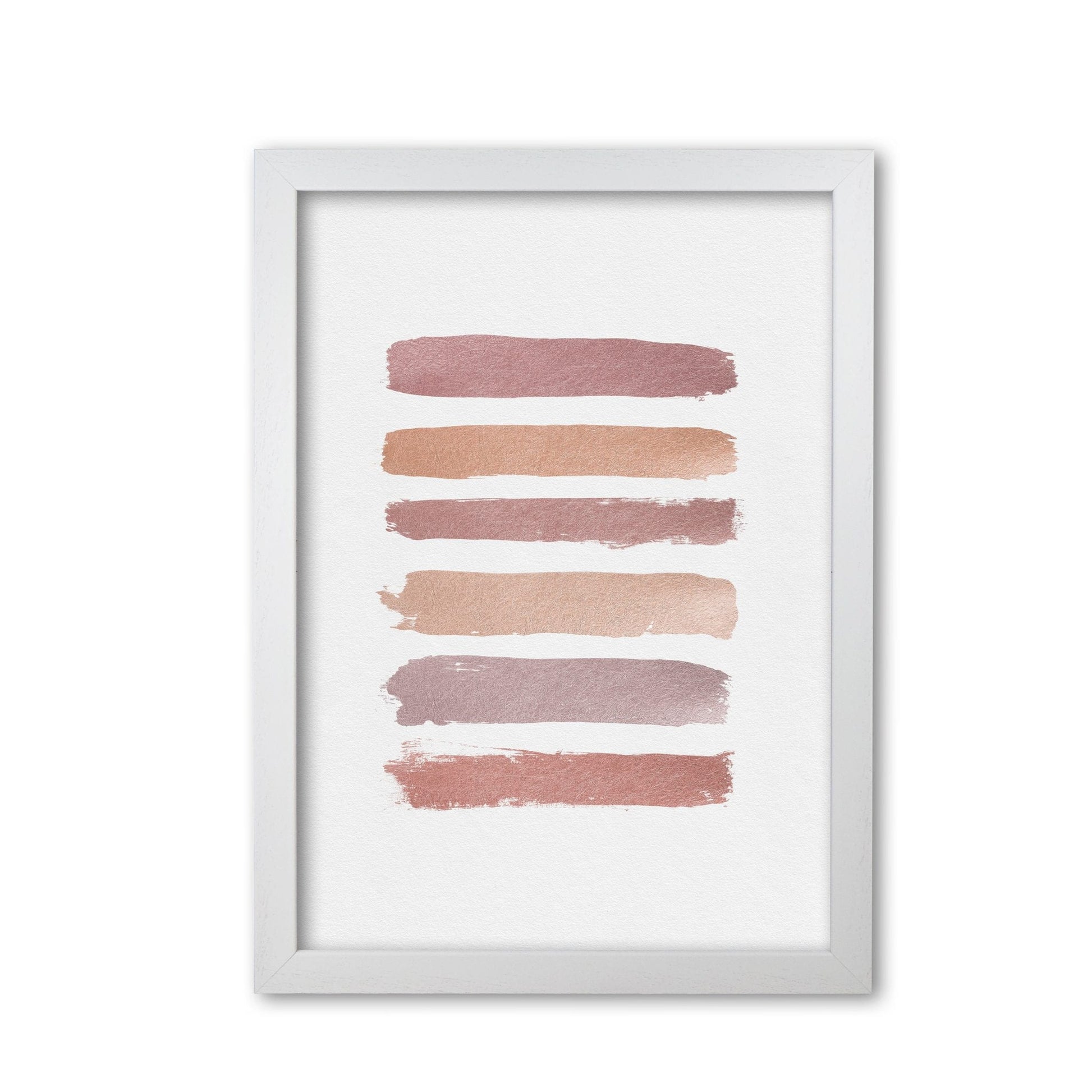 Dusty rose stripes fine art print by orara studio