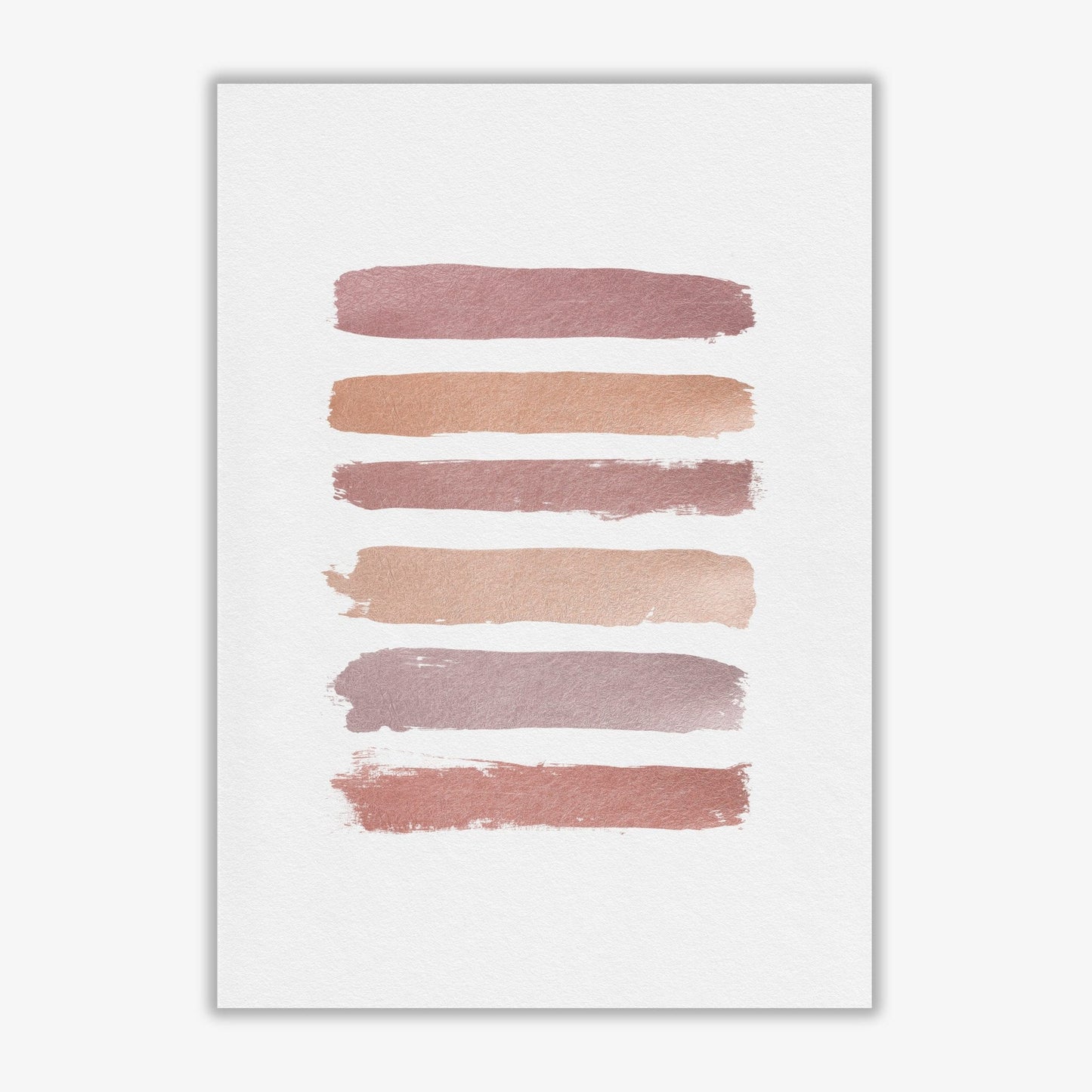 Dusty rose stripes fine art print by orara studio