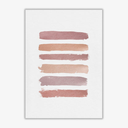 Dusty rose stripes fine art print by orara studio
