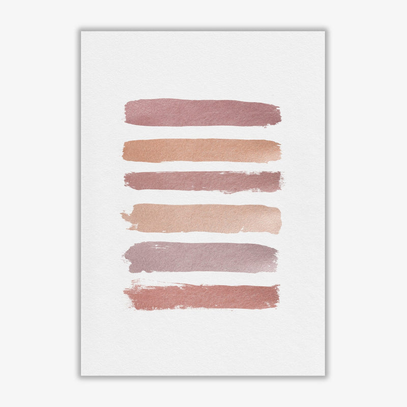 Dusty rose stripes fine art print by orara studio