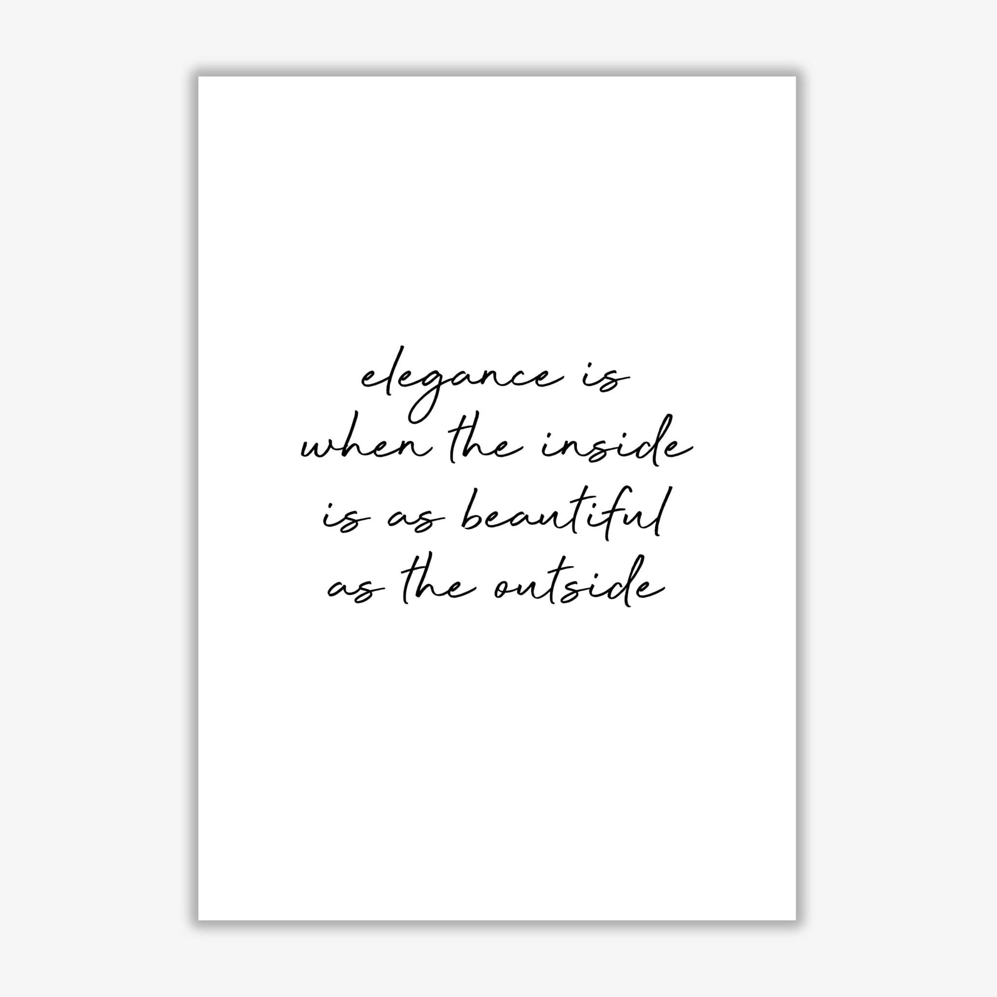 Elegance quote fine art print by orara studio