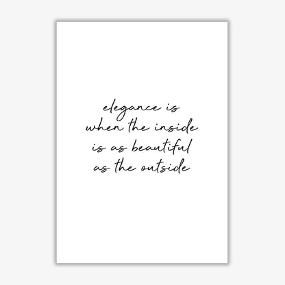 Elegance quote fine art print by orara studio
