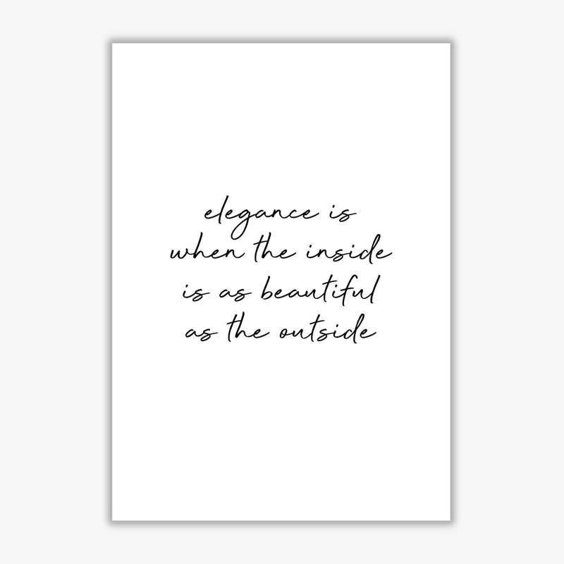 Elegance quote fine art print by orara studio