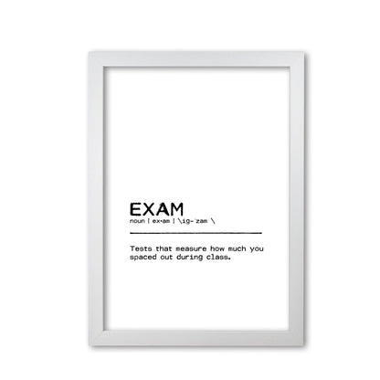 Exam spaced out definition fine art print by orara studio