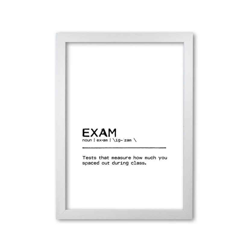 Exam spaced out definition fine art print by orara studio