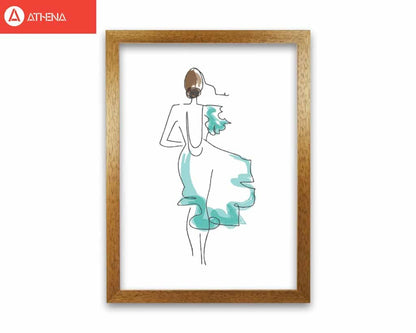 Fashion line drawing modern fine art print