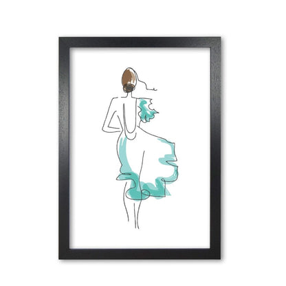 Fashion line drawing modern fine art print