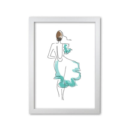 Fashion line drawing modern fine art print