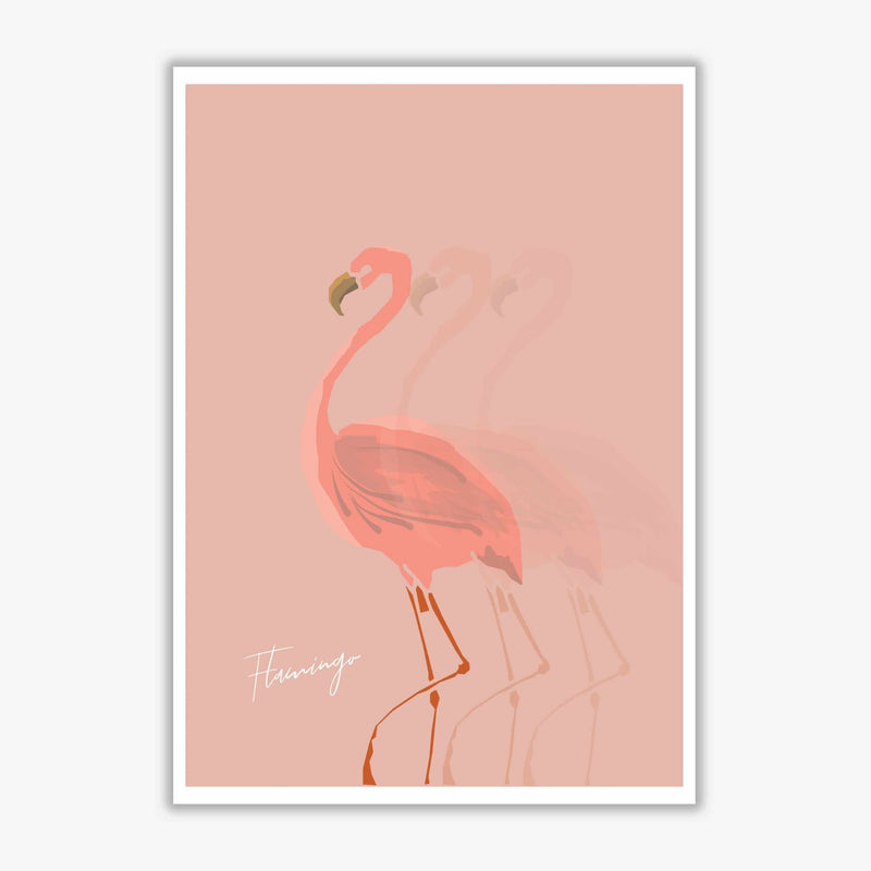 Flamingo shadow modern fine art print