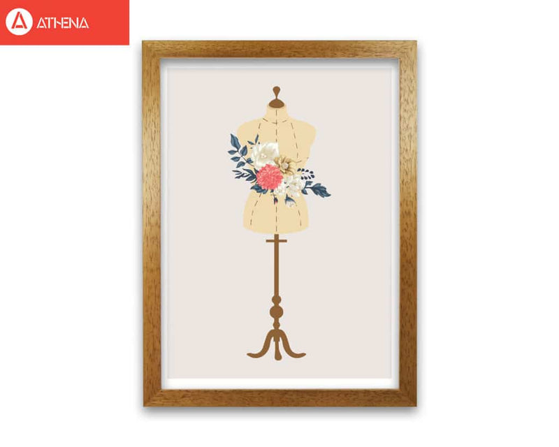 Floral manikin modern fine art print