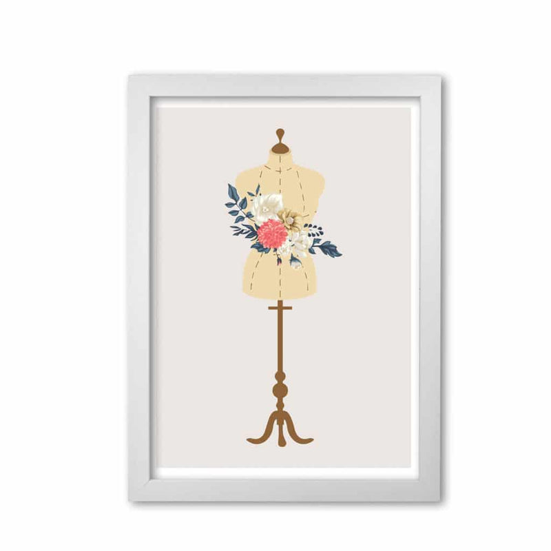 Floral manikin modern fine art print