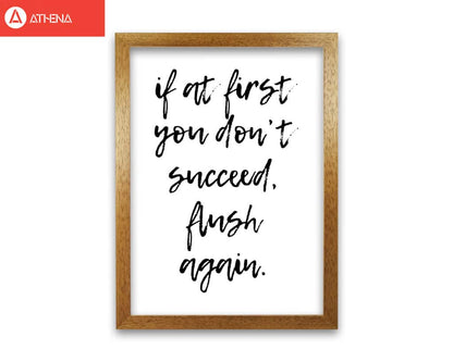 Flush again, bathroom modern fine art print, framed bathroom wall art