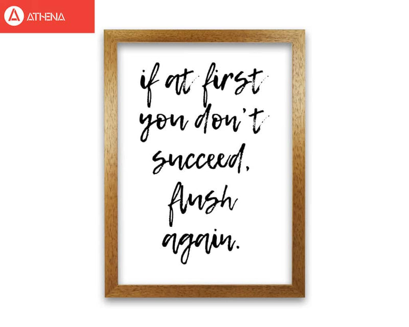 Flush again, bathroom modern fine art print, framed bathroom wall art