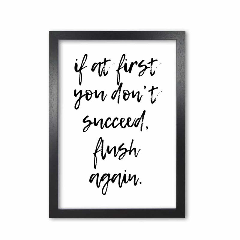Flush again, bathroom modern fine art print, framed bathroom wall art
