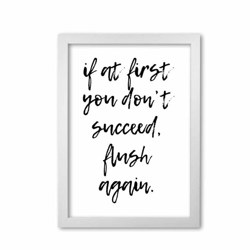 Flush again, bathroom modern fine art print, framed bathroom wall art