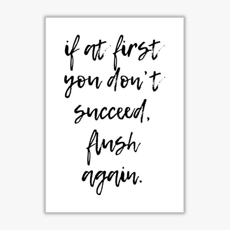 Flush again, bathroom modern fine art print, framed bathroom wall art