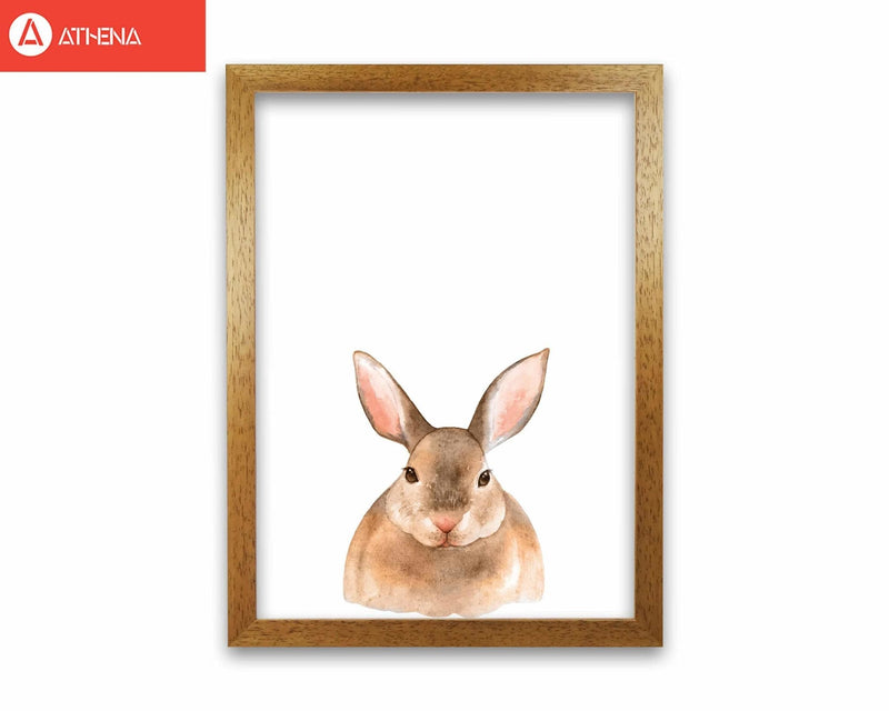 Forest friends, cute bunny modern fine art print