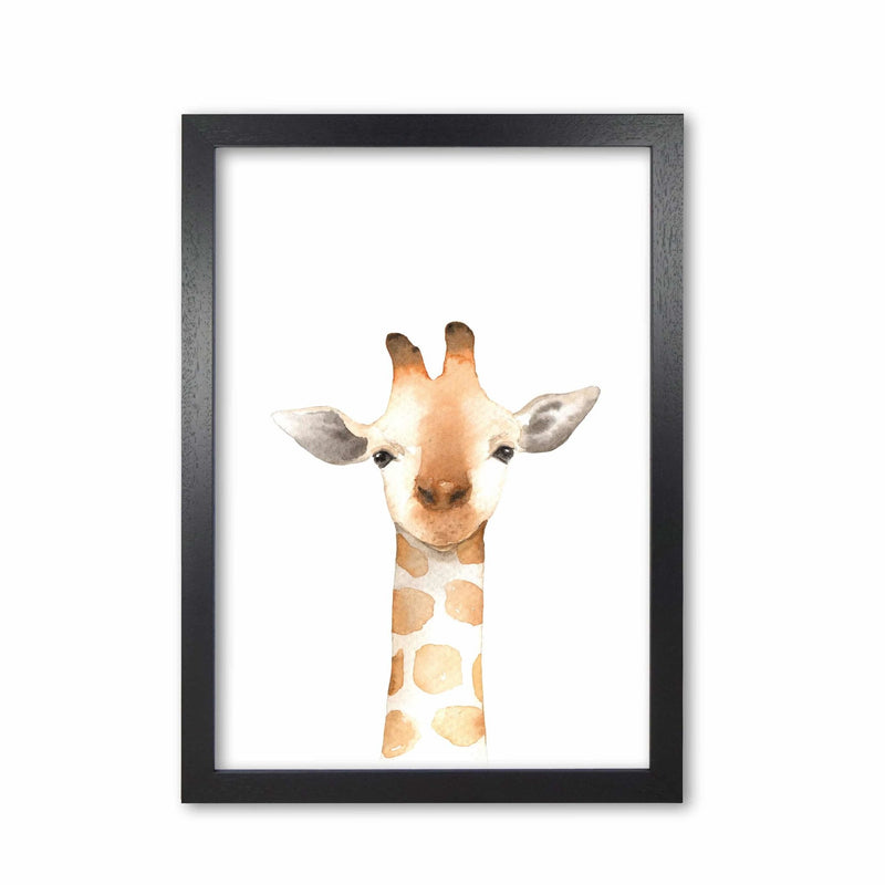 Forest friends, cute giraffe modern fine art print