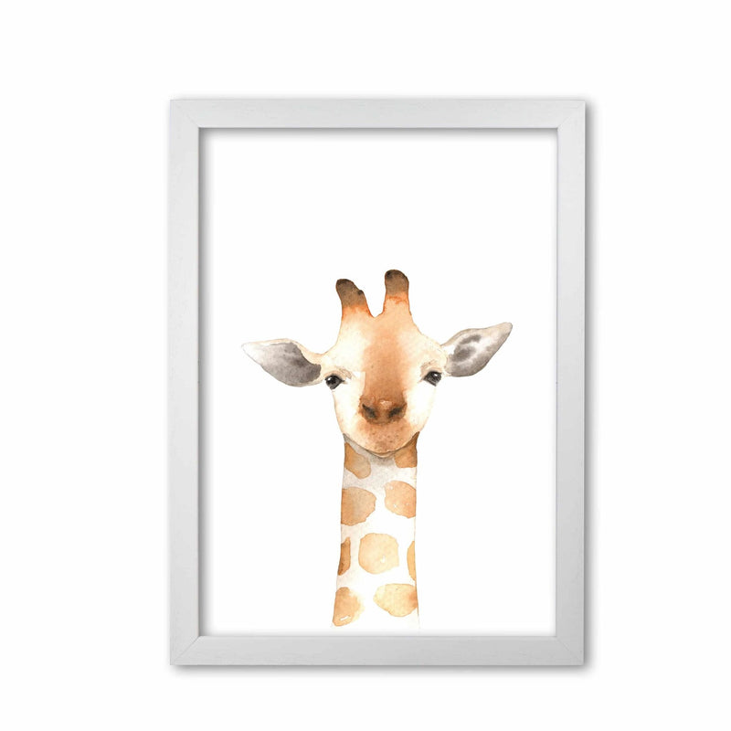 Forest friends, cute giraffe modern fine art print