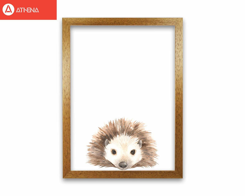 Forest friends, cute hedgehog modern fine art print