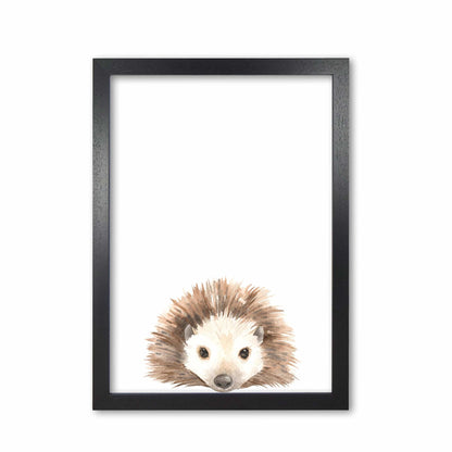 Forest friends, cute hedgehog modern fine art print