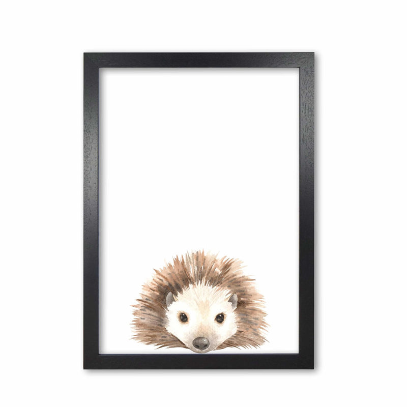 Forest friends, cute hedgehog modern fine art print