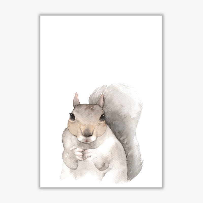 Forest friends, cute squirrel modern fine art print