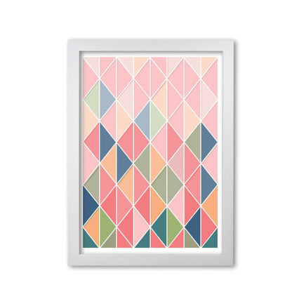 Full colour abstract geo modern fine art print