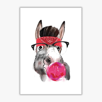 Gangster donkey modern fine art print