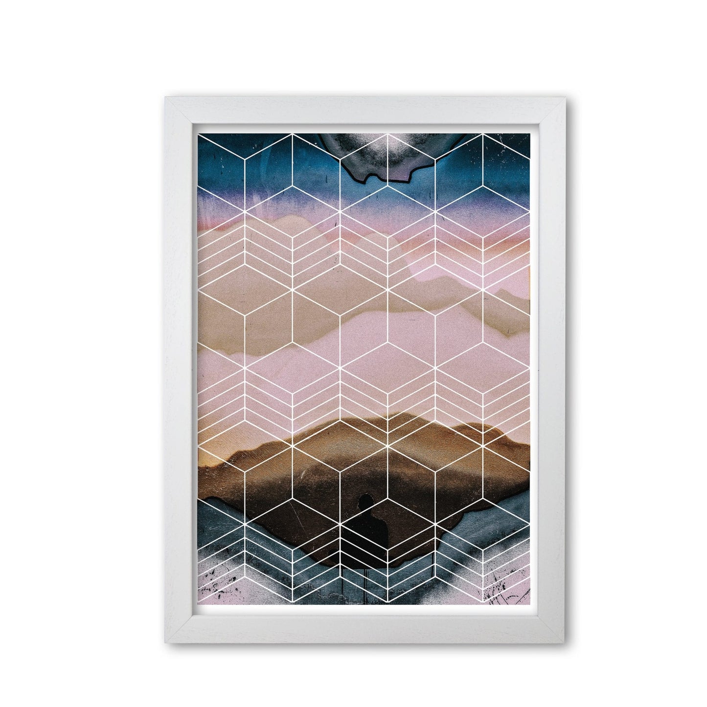 Geometric abstract modern fine art print
