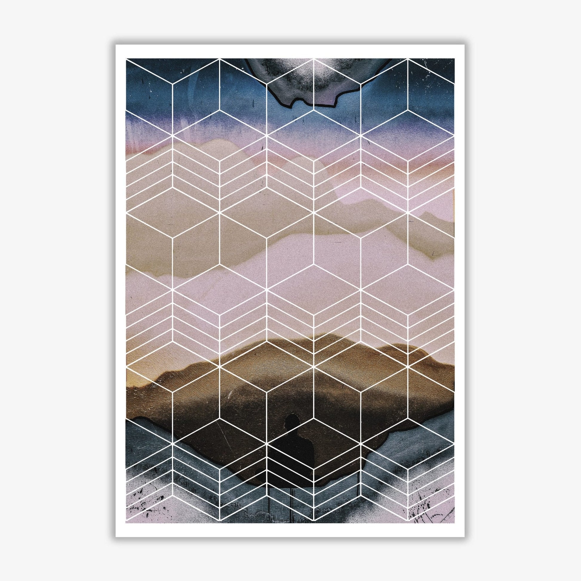Geometric abstract modern fine art print