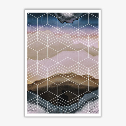 Geometric abstract modern fine art print